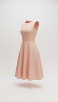 Peach Sorbet A-Line Dress
