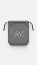 Minimalist accent pouch in blush canvas